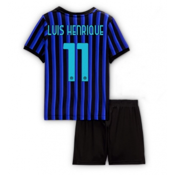 Billige Fotballdrakt Inter Milan Luis Henrique #11 Replika Hjemmedraktsett Barn 2025-26 Kortermet (med bukser)